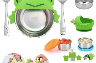 🐸 Kinder Geschirrsets 10 teilig Kinderbesteck Set für 4,99 € inkl. Prime-Versand (statt 6,99 €)