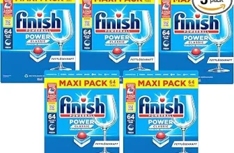 Finish Power Classic Spülmaschinentabs Maxi Pack 320 Finish Tabs (5 x 64 Tabs) (0,10€ pro Tab) für 32,99 € inkl. Prime-Versand (statt 44,00 €)
