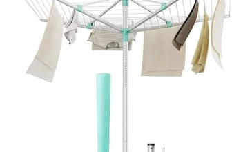 SONGMICS Wäschespinne höhenverstellbar (60 m Wäscheleine für 6 Waschmaschinenladungen) für 49,29 € inkl. Versand (statt 85,00 €)