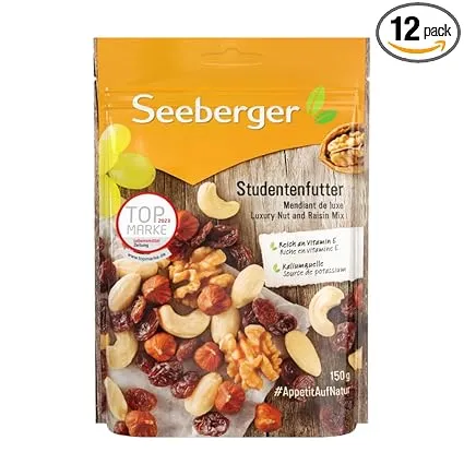 Seeberger Studentenfutter Klassische Nuss-Frucht-Mischung (12x150g) für 21,44 € inkl. Prime-Versand (statt 29,88 €)