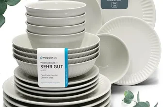 Steingut Geschirrset Hygge (4 Personen 16 tlg.) für 22,95 € inkl. Prime-Versand (statt 54,95 €)