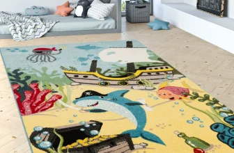 Bunter Kinderteppich mit Meeresmotiven für nur 9,58€ inkl. Versand (statt 21,30€)