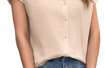 Zeagoo Lässige Damen Kurzarm Bluse (7 Farben, Gr. S bis XXL) für 8,99 € inkl. Prime-Versand (statt 14,99 €)