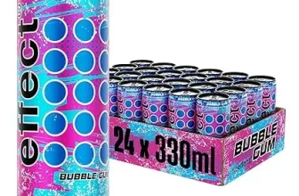 effect Energy Drink BUBBLE GUM – Tray mit 24 x 330 ml ab 16,99 € inkl. Prime-Versand zzgl. Pfand (statt 23,00 €)