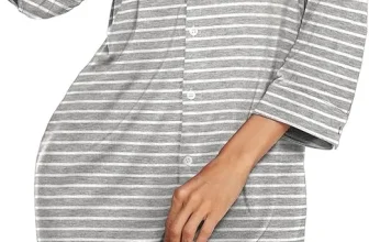 Ekouaer 3/4 Ärmel Damen Nachthemd (9 Farben, Gr. S bis XXL) für 12,99 € inkl. Prime-Versand (statt 23,99 €)