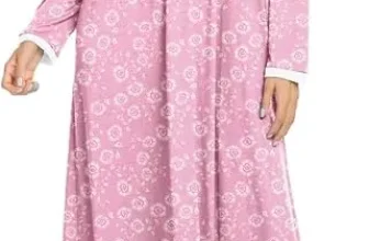 Ekouaer Damen Lang Nachtkleid (10 Farben, Gr. S bis XXL) für 16,19 € inkl. Prime-Versand (statt 26,99 €)