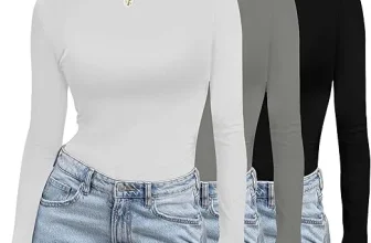 Ekouaer Damen Langarmshirt mit Stehkragen 3er Pack (7 Farben, Gr. S bis XXL) für 16,64 € inkl. Prime-Versand (statt 36,99 €)