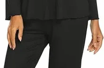 Ekouaer Damen Schlafanzug Langarm (16 Farben, Gr. S bis XXL) für 10,49 € inkl. Prime-Versand (statt 29,99 €)