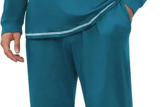 Ekouaer Herren Schlafanzug Lang zweiteilig (6 Farben Gr. XS bis 3XL) für 20,99 € inkl. Prime-Versand (statt 34,99 €)