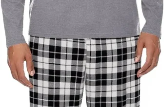 Ekouaer Herren Schlafanzug Langarm Henley Kariert (6 Farben, Gr. S bis XXL) für 19,79 € inkl. Prime-Versand (statt 32,99 €)