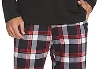 Ekouaer Herren Winter Schlafanzug zweiteilig (8 Farben, Gr. S bis 3XL) für 14,39 € inkl. Prime-Versand (statt 35,99 €)