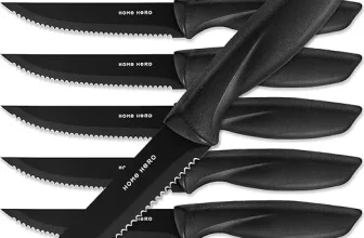 Home Hero Messerset Scharfe Steakmesser (8er Pack) + Gratis Küchenutensilien Set 33-teilig für 12,99 € inkl. Prime-Versand