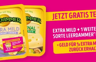 Leerdammer® Extra Mild Cashback-Aktion [2 für 1 Aktion]