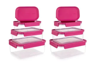 LocknLock Classic Plus 8 Frischhaltedosen (910ml-2,75L nestbar Gesamtvolumen 11,46L) ab 9,99 € inkl. Versand (statt 39,99 €) NEUKUNDEN