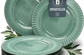 Steingut Teller groß Tokyo Hochwertiges Asia-Style (6 Pers.) für 17,95 € inkl. Prime-Versand (statt 39,99 €)