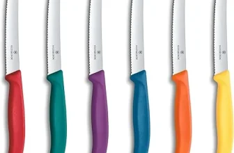 Victorinox Swiss Classic Frühstücksmesser Brötchenmesser Set 6teilig Scharfe Klinge Wellenschliff 11 cm Rostfreier Stahl Farbig für 24,51 € inkl. Prime-Versand (statt 31,50 €)