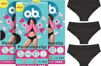 o.b. Periodenslip Größe M/L wiederverwendbare Periodenunterwäsche bei starker Periode 3er Pack für 38,70 € inkl. Prime-Versand (statt 59,85 €)