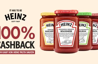 Heinz Pasta Saucen gratis testen [Scondoo] - Bild von Cashback-Coupons und Angeboten