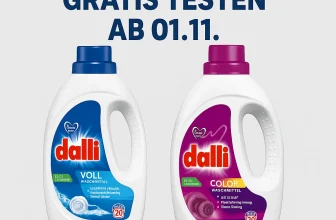 Vorankündigung: Dalli Waschmittel gratis testen (ab 1. November 2025)