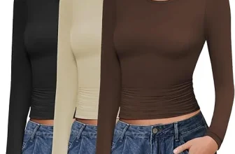 Ekouaer Damen Langarmshirt 3er Pack (4 Farbkombinationen, Gr. XS bis XXL) für 17,99 € inkl. Prime-Versand (statt 35,99 €)