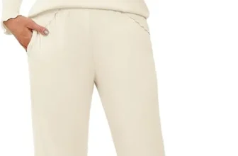 Ekouaer Damen Schlafanzug Lang Pyjama Set (5 Farbkombinationen, Gr. S bis XXL) für 18,14 € inkl. Prime-Versand (statt 32,99 €)