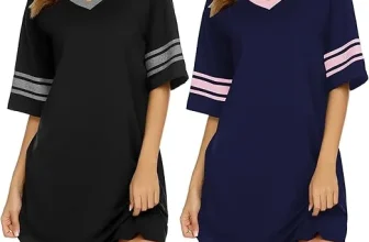 [EXKLUSIV] Ekouaer Damen Schlafshirt 2er Pack (5 Farbkombinationen, Gr. S bis XXL) für 19,79 € inkl. Prime-Versand