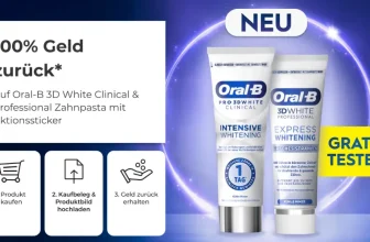 Oral-B 3D White Clinical & Professional Zahnpasta 🪥 gratis testen dank Cashback