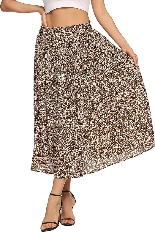 Parabler Damen Chiffon Midirock (9 Farben, Gr. S bis XXL) für 14,97 € inkl. Prime-Versand (statt 29,99 €)