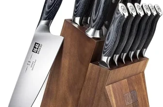 SHAN ZU Japanischen Messerblock 16-teilig für 130,55 € inkl. Versand (statt 191,99 €)