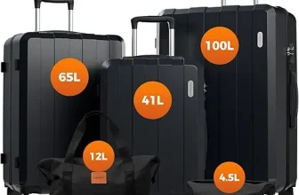 Vallsero ABS Koffer & Gepäck-Set mit TSA-Schloss, 5-tlg. für 85,00 € inkl. Versand (statt 139,00 €)