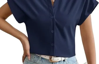 Weardear Damen Kurzarm Bluse Casual Elegant (5 Farben, Gr. S bis XXL) für 7,50 € inkl. Prime-Versand (statt 14,99 €)