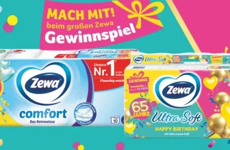 Zewa Gewinnspiel zum 65. Geburtstag – Aktionspackung kaufen und Gewinne Preise im Wert von 65.000 € sichern
