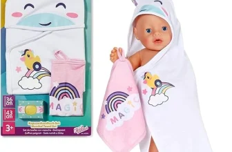 BABY born Kapuzenhandtuch Set – Mit Einhorn- & Regenbogenhandtuch für 5,49 € inkl. Prime-Versand