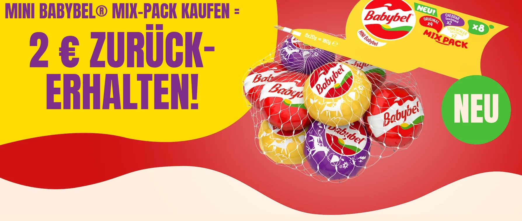 Bis zu 2 € zurück sichern: Die neue Babybel Cashback-Aktion 2025 für den Mini Babybel 8er Mix-Pack