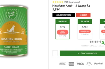 6* 400g Irish Pure Premium-Hundefutter für 5,99€ inkl. Versand