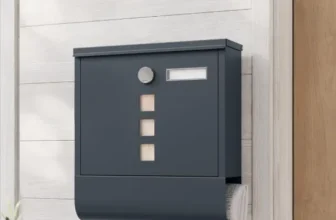 SONGMICS Wandbriefkasten mit Schloss mit Drehdeckel (10 x 30 8 x 33 8 cm Anthrazitgrau GMB20AG) für 18,99 € inkl. Prime-Versand (statt 27,99 €)