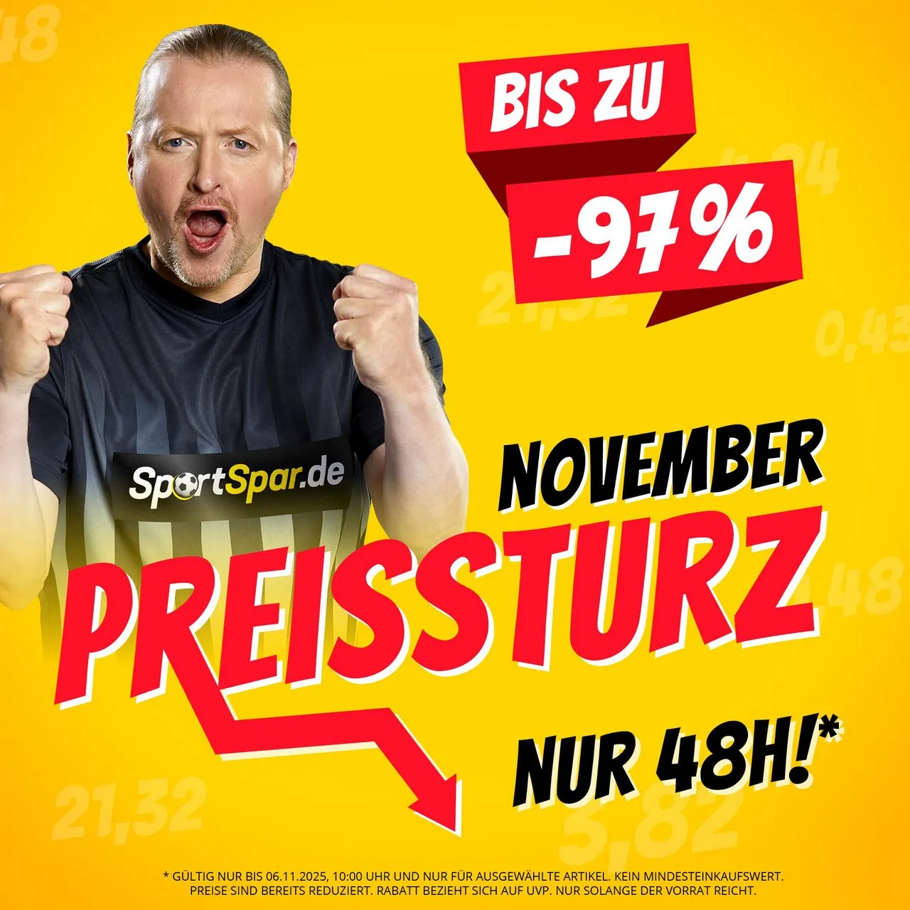 SportSpar November Preissturz: Mega Sale mit bis zu 97 % Rabatt (auf UVP)