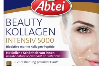 Schnäppchen, Deals und Rabattcodes des Tages - Abtei Beauty Kollagen Intensiv 5000 - Für natürliche Schönheit von innen - 5 g Kollagen Peptide, Hyaluronsäure, Zink und Vitamin C