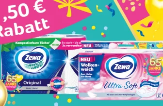 Zewa Cashback-Aktion zum 65. Jubiläum: 1,50 € zurück bei Scondoo - Jetzt profitieren!
