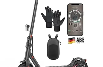 iScooter E9 – E Scooter mit Straßenzulassung ABE Elektroroller Belastung bis 120kg 20-30 km Reichweite LED 20km/h (350 W, 120kg) für 132,59 € inkl. Versand (statt 220,00 €)