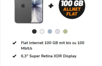 Apple iPhone 17 für 79,99€ + Vodafone Allnet 100GB (5G mit 100 Mbit/s) für 39,99€ mtl.
