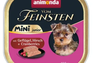 [Userdeal] Fehler 🚨 animonda Vom Feinsten Mini Junior Hundefutter nass mit Geflügel Hirsch und Cranberrys (32x100g) für 6,38 € inkl. Prime-Versand (statt 27,85 €)