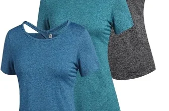 ADOME Damen Sport Fitness T-Shirt Kurzarm 3er Pack (11 Farbenkombinationen, Gr. S bis XXL) für 18,19 € inkl. Prime-Versand (statt 25,99 €)