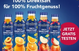 Mövenpick Direktsaft kostenlos testen dank Cashback