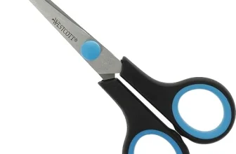 Schnäppchen, Deals und Rabattcodes des Tages - Westcott Easy Softgrip Schere mit rostfreien Klingen und blau-schwarzem Kunststoffgriff