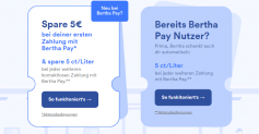 Bertha App: 5€ Rabatt für die erste Tankfüllung + 0,05€ pro Liter sparen (max 700 Liter)