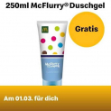 Gratis: McFlurry Duschgel 😱 (Mc Donalds App)