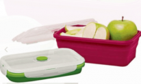 10er Set Silikon Frischhaltedosen BPA-frei, 5 x rot 1200 ml + 5x grün, 800 ml