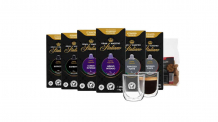 120 Aluminium Kapseln Gran Maestro Italiano-Paket + 2 luxuriöse doppelwandige Kaffeegläser + 1 Paket Amaretti Kekse – für 39,99€ inkl. Versand statt ca. 78€