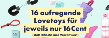 EIS DE: 16 aufregende Lovetoys für jeweils nur 16ct (MBW 19,95 €)🍨